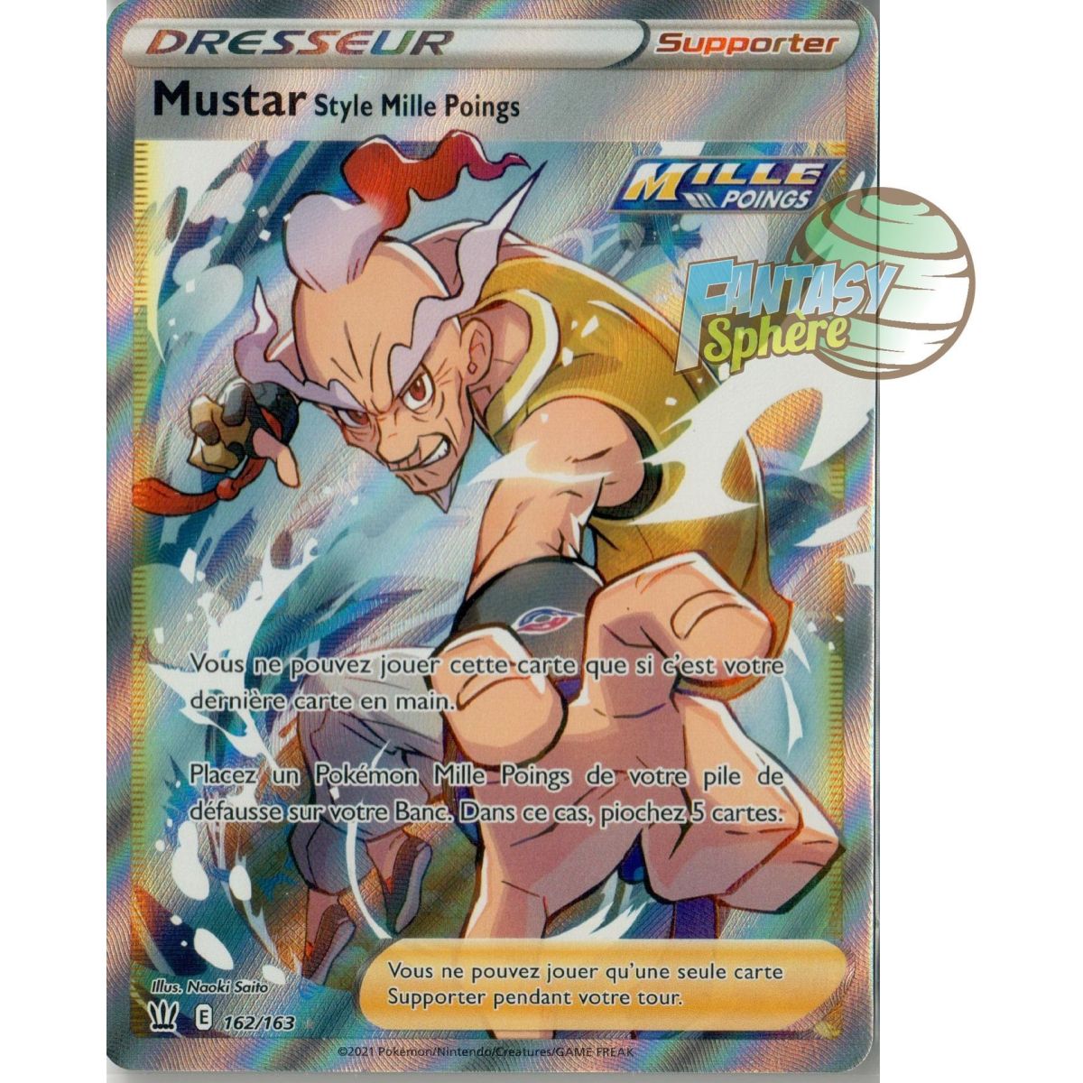 Mustar Style Thousand Fists - Full Art Ultra Rare 162/163 - Sword and Shield Combat Style
