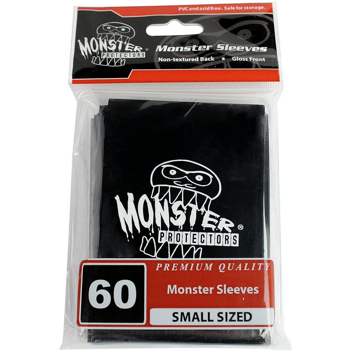 Item Monster - Monster Logo Small Sleeves - Glossy Black - Black (60)