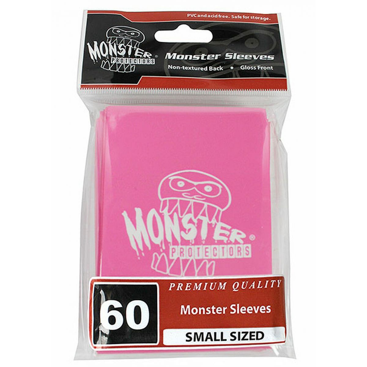 Item Monster - Monster Logo Small Sleeves - Glossy Pink - Pink (60)