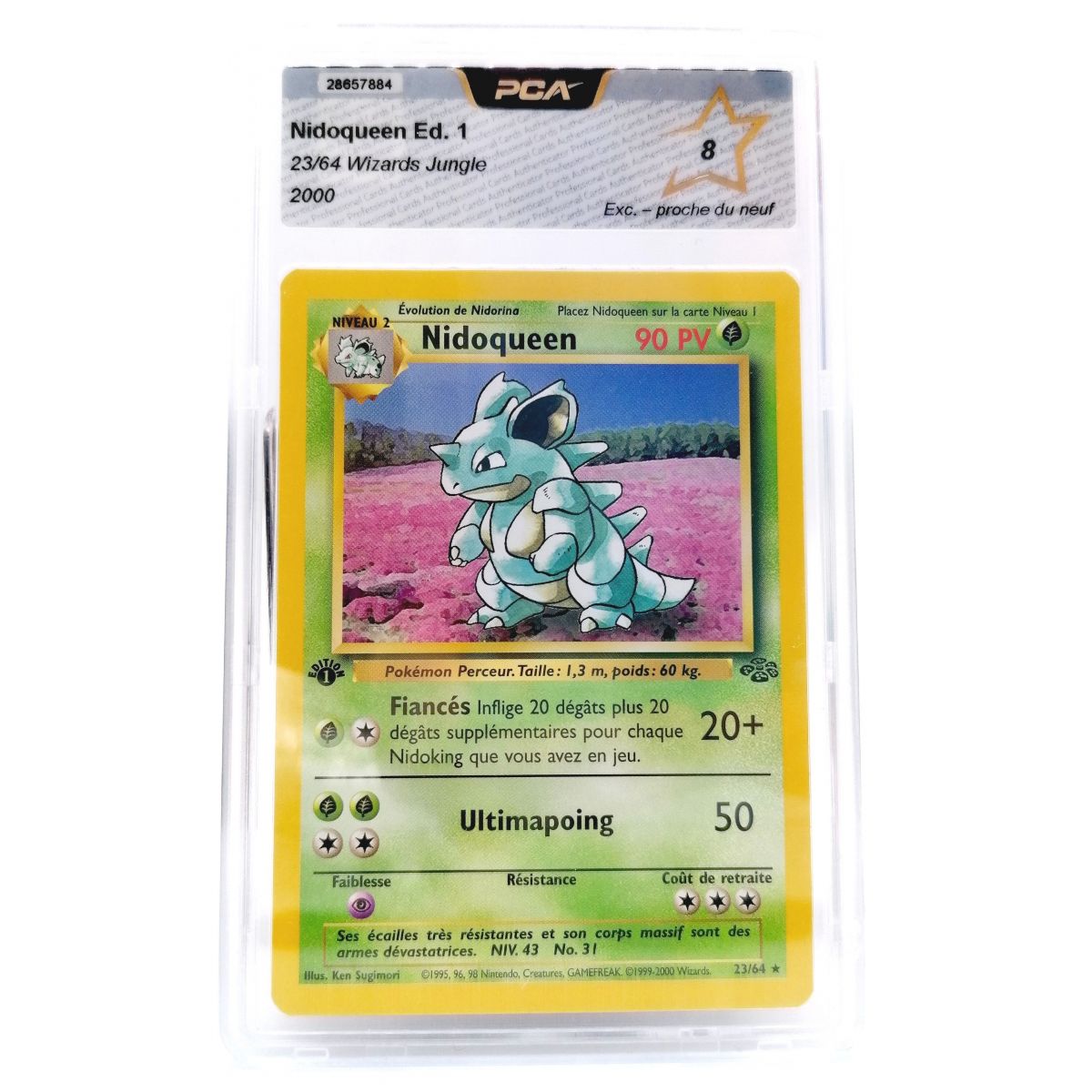 Nidoqueen 23/64 Edition 1 Wizards Jungle French 1995-96-98 [PCA 8 - EXC-Near Mint]