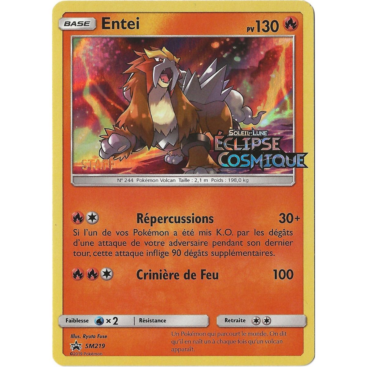 Entei - Promo STAFF - Holo Rare - SM219
