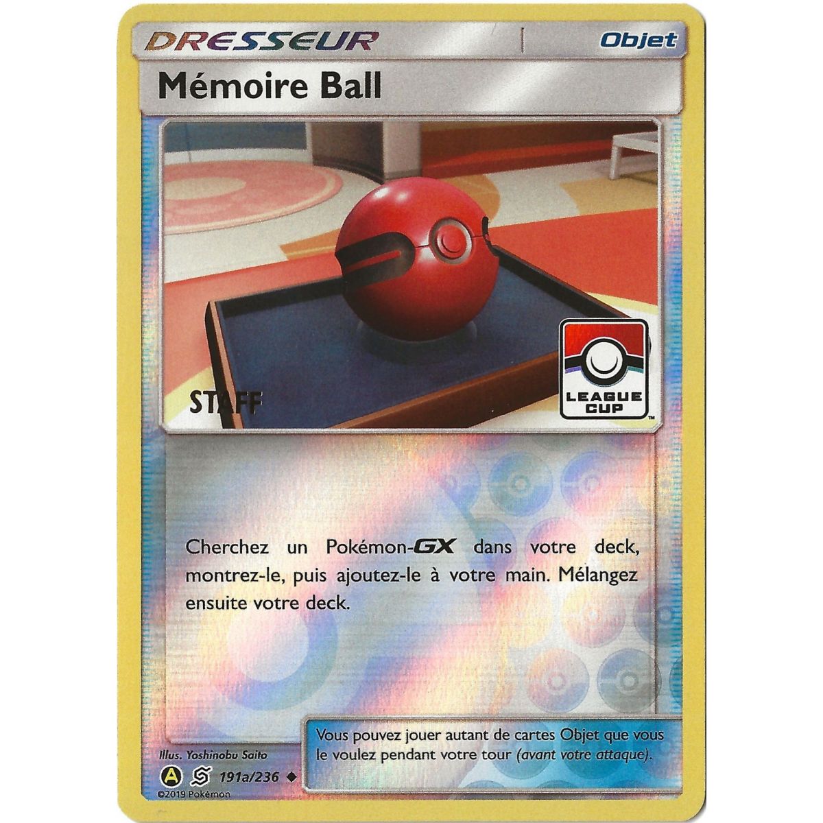 Item Memory Ball - Promo STAFF - Reverse Rare - 191a/236