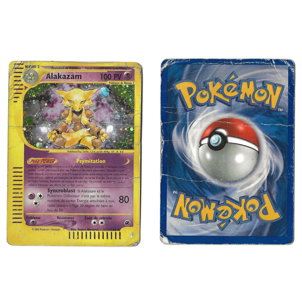 Alakazam (2) 1/165 Expedition Holo Unlimited French View Scan