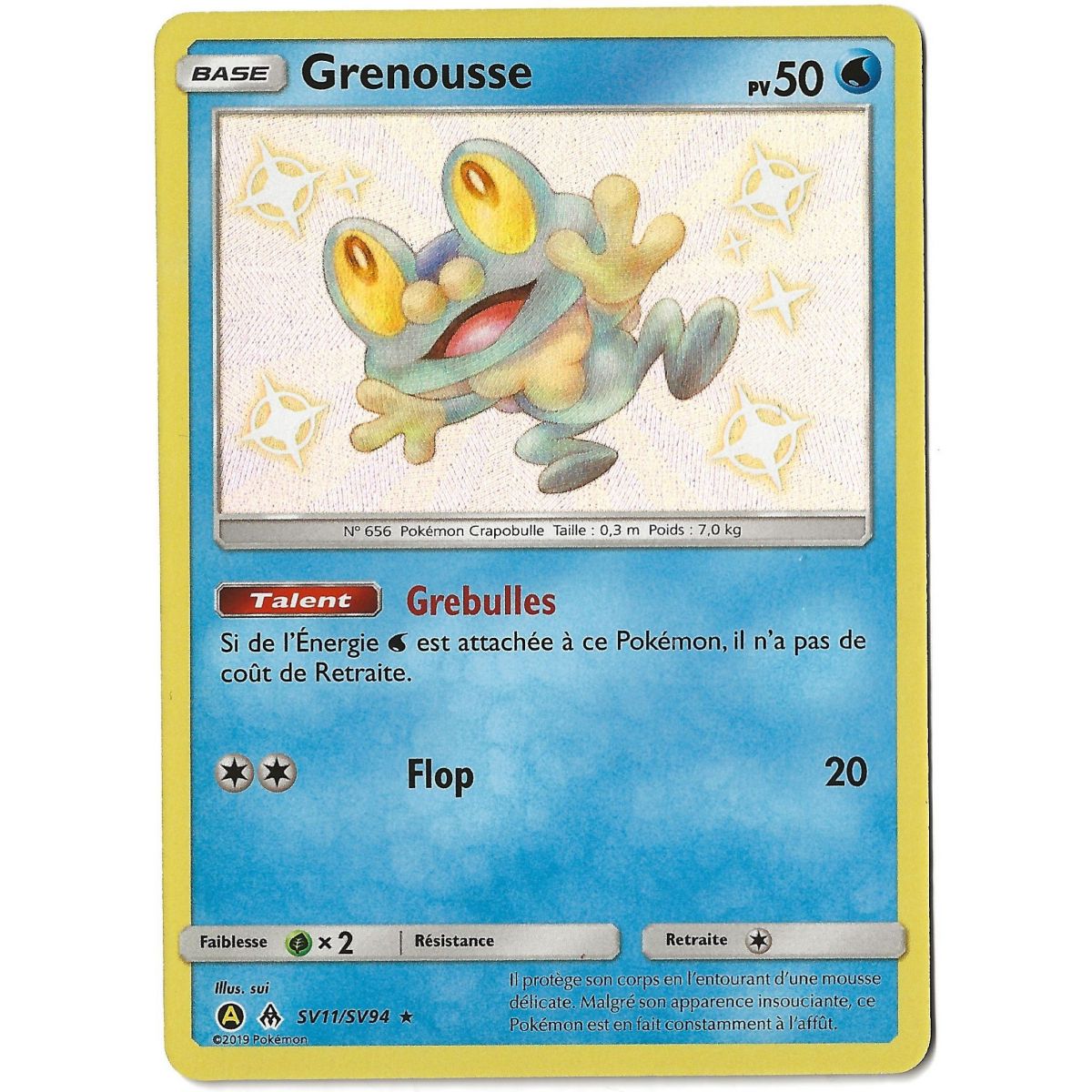 Froakie - Shiny SV11/SV94 - Sun and Moon 11.5 Hidden Fates
