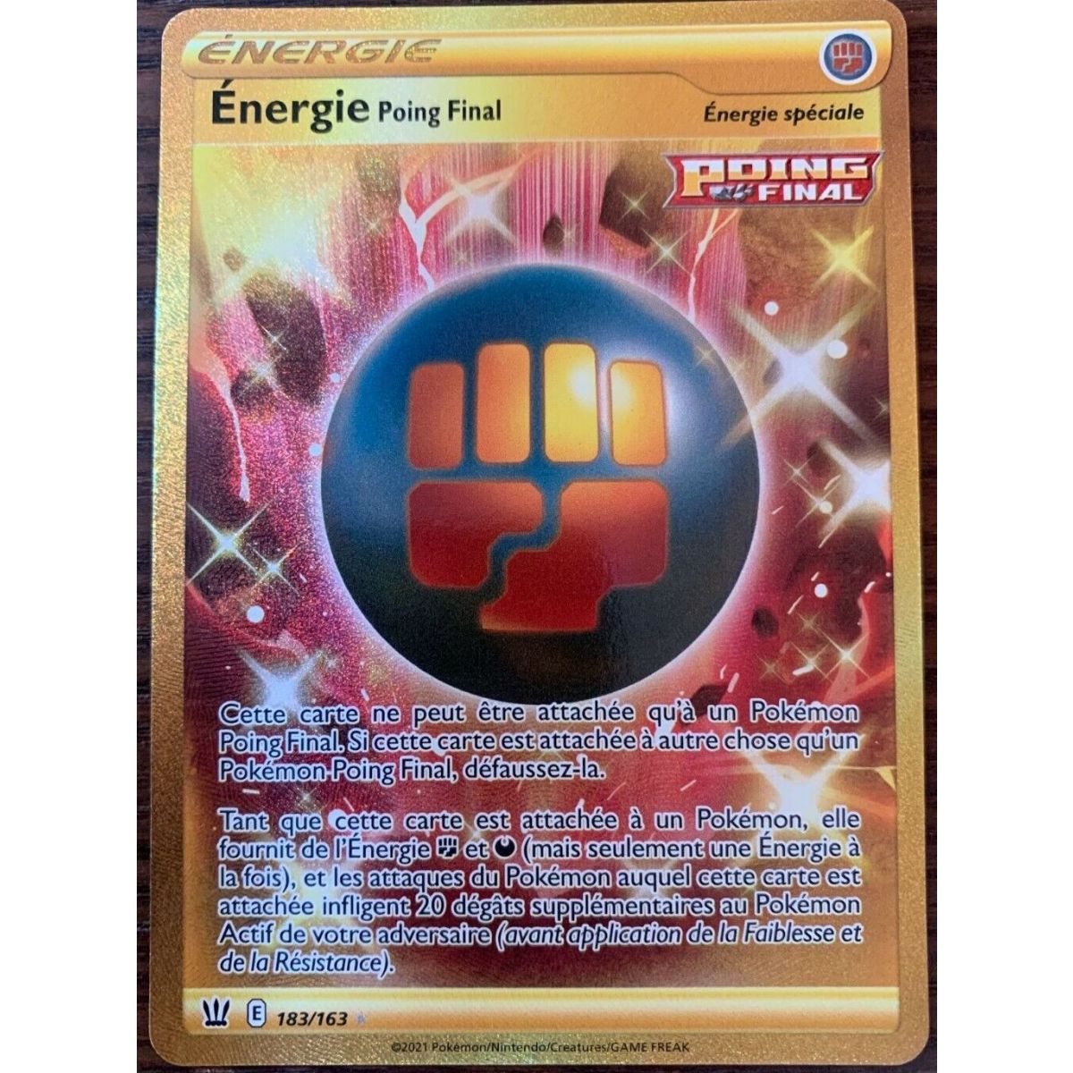 Item Final Fist Energy - Secret Rare 183/163 - Sword and Shield Combat Style