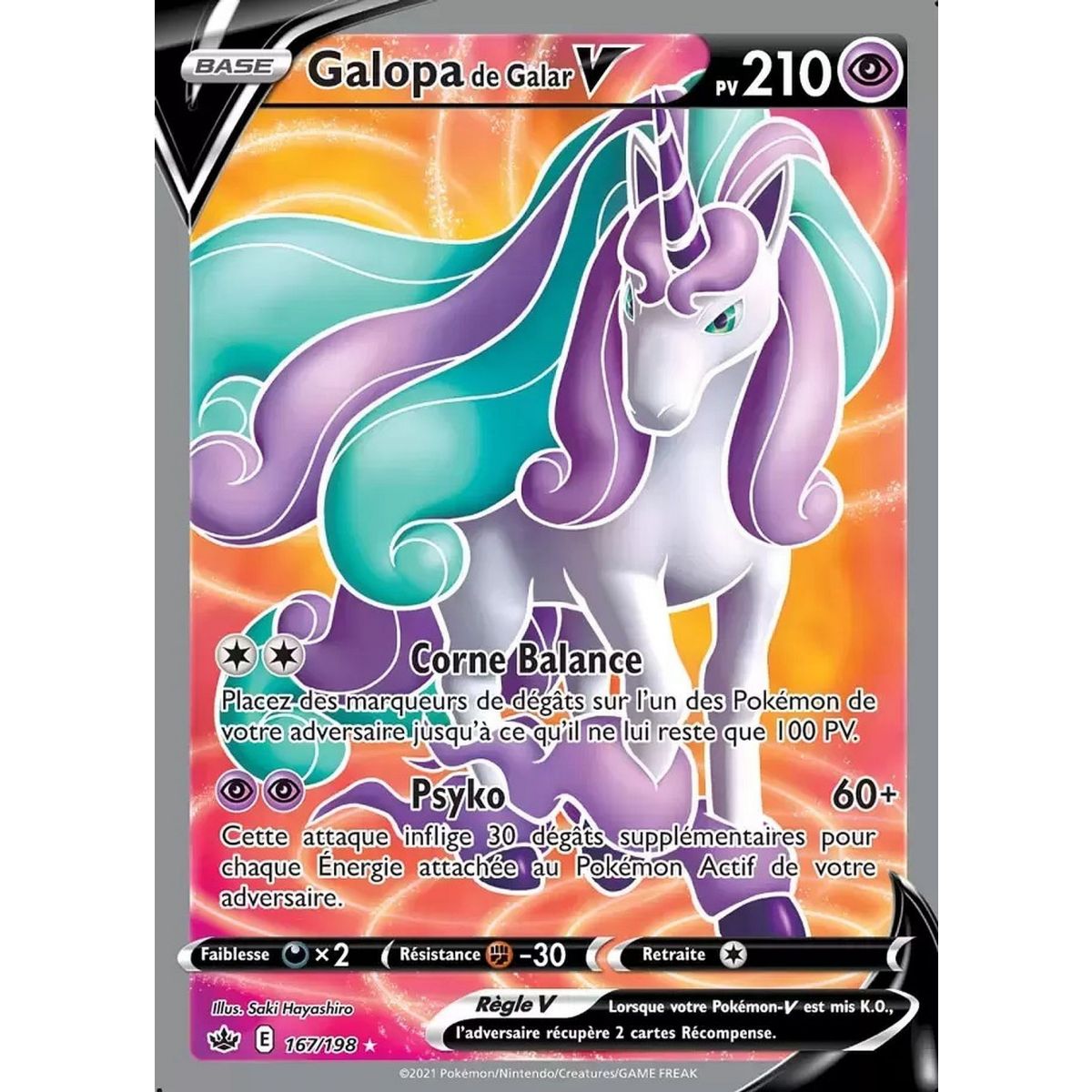 Item Galopa Galopa V - Full Art Ultra Rare 167/198 - Sword and Shield Reign of Ice