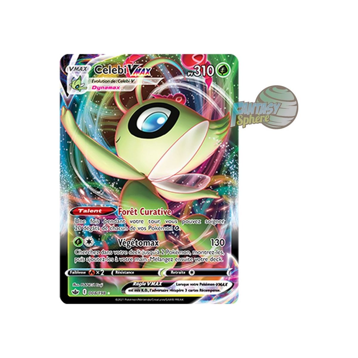 Item Celebi VMAX - Full Art Ultra Rare 8/198 - Sword and Shield Reign of Ice