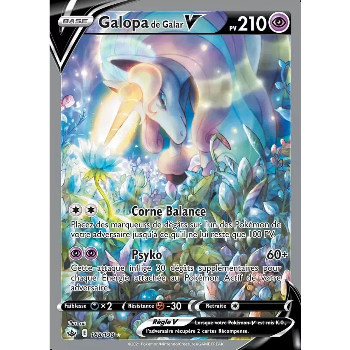 Galopa Galopa V - Full Art Ultra Rare 168/198 - Sword and Shield Reign of Ice