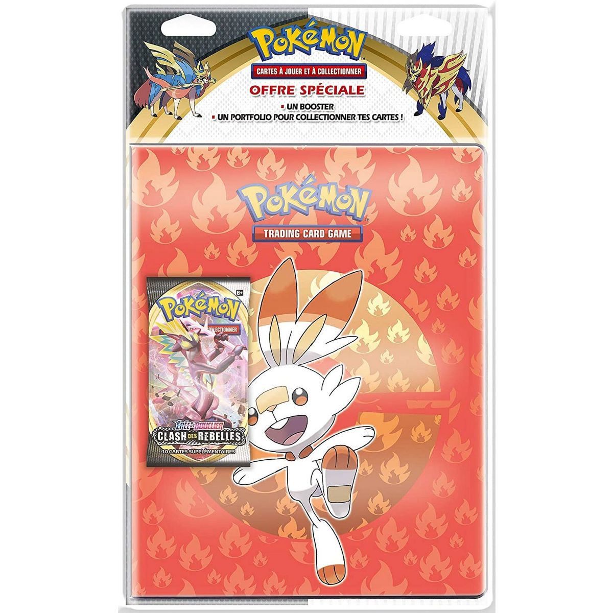 Item Portfolio 9 Boxes - Pokémon + 1 Sword and Shield Booster - Rebel Clash [EB02] - FR