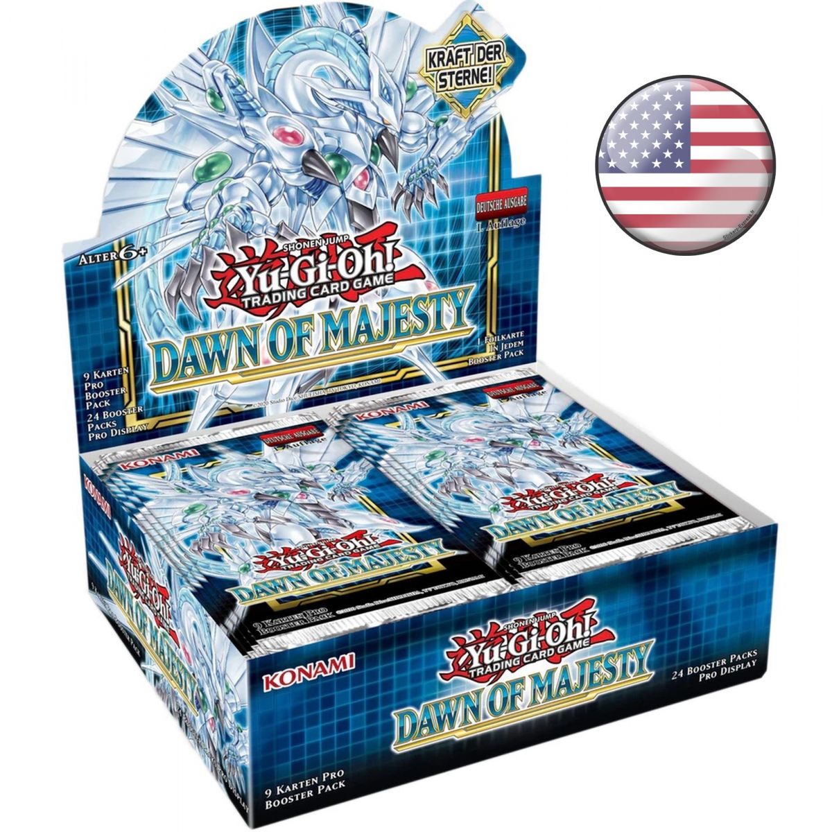 *US Print SEALED* Yu-Gi-Oh! - Display - Box of 24 Boosters - Dawn of Majesty - AMERICAN