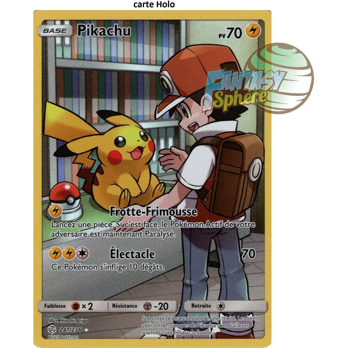 Pikachu - Holo Rare 241/236 - Sun & Moon 12 Cosmic Eclipse