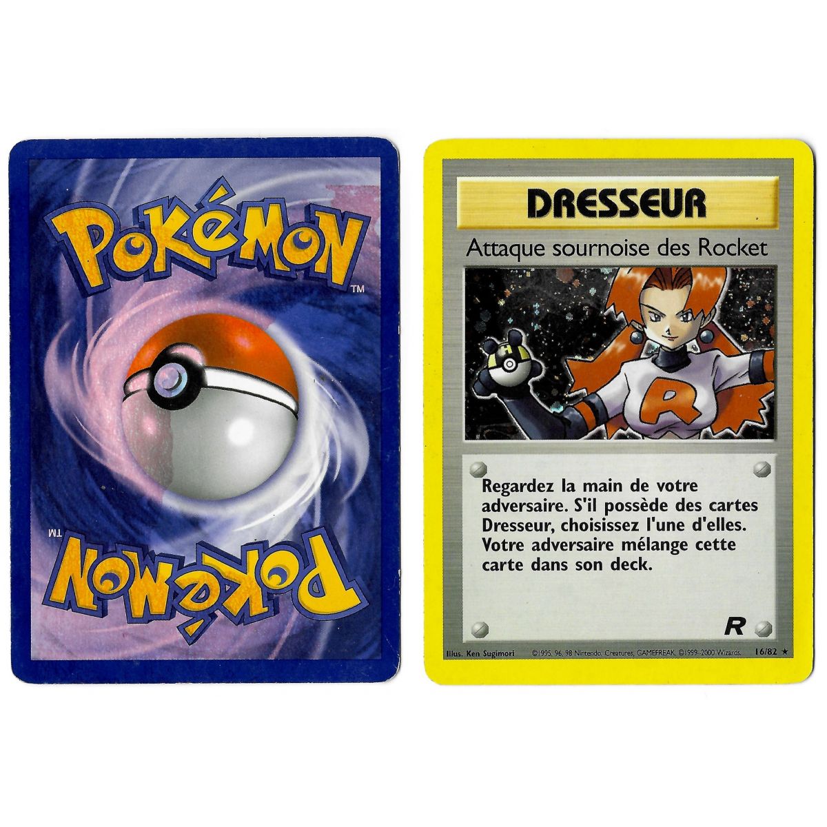 Sneaky Rocket Attack (2) 16/82 Team Rocket Holo Unlimited French View Scan