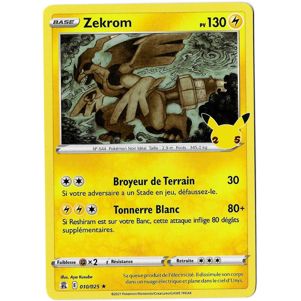 Zekrom - Holo Rare 010/025 EB07.5 25 Years Celebrations