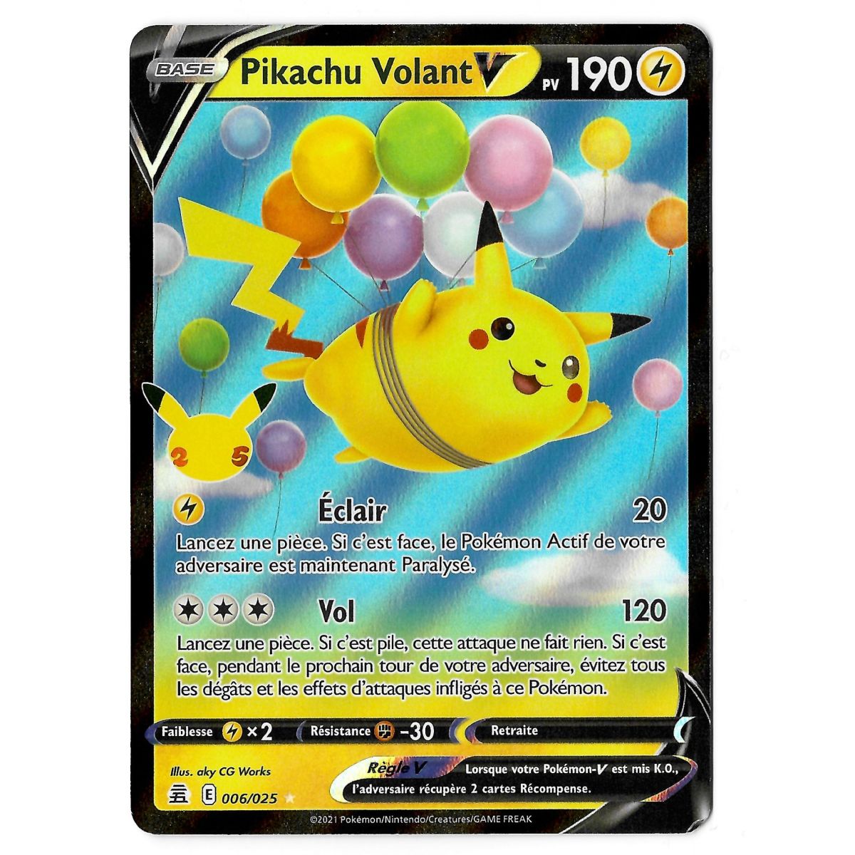 Flying Pikachu V - Ultra Rare 006/025 EB07.5 25th Anniversary Celebrations