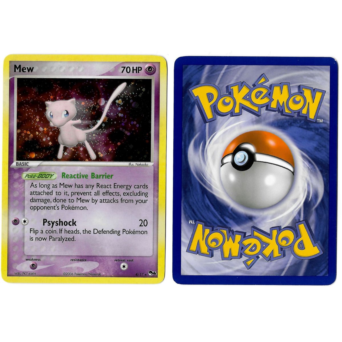 Mew - Holo Rare - Pop Serie 4 - 4/17