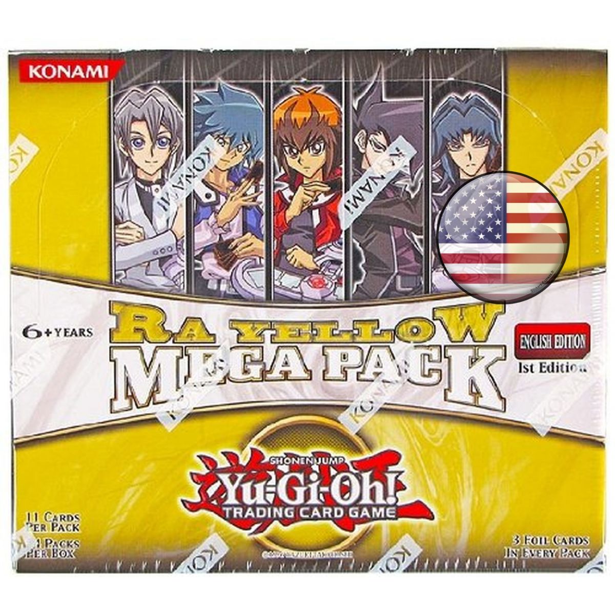*US Print SEALED* Yu-Gi-Oh! - Display - Box of 24 Boosters - Ra Yellow Mega Pack - AMERICAN - 1st Edition