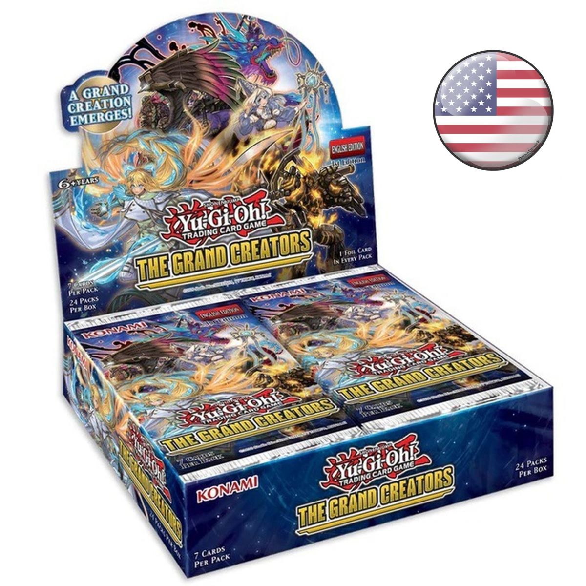 Yu Gi Oh! - Display - Box of 24 Boosters - Grand Creator - American US