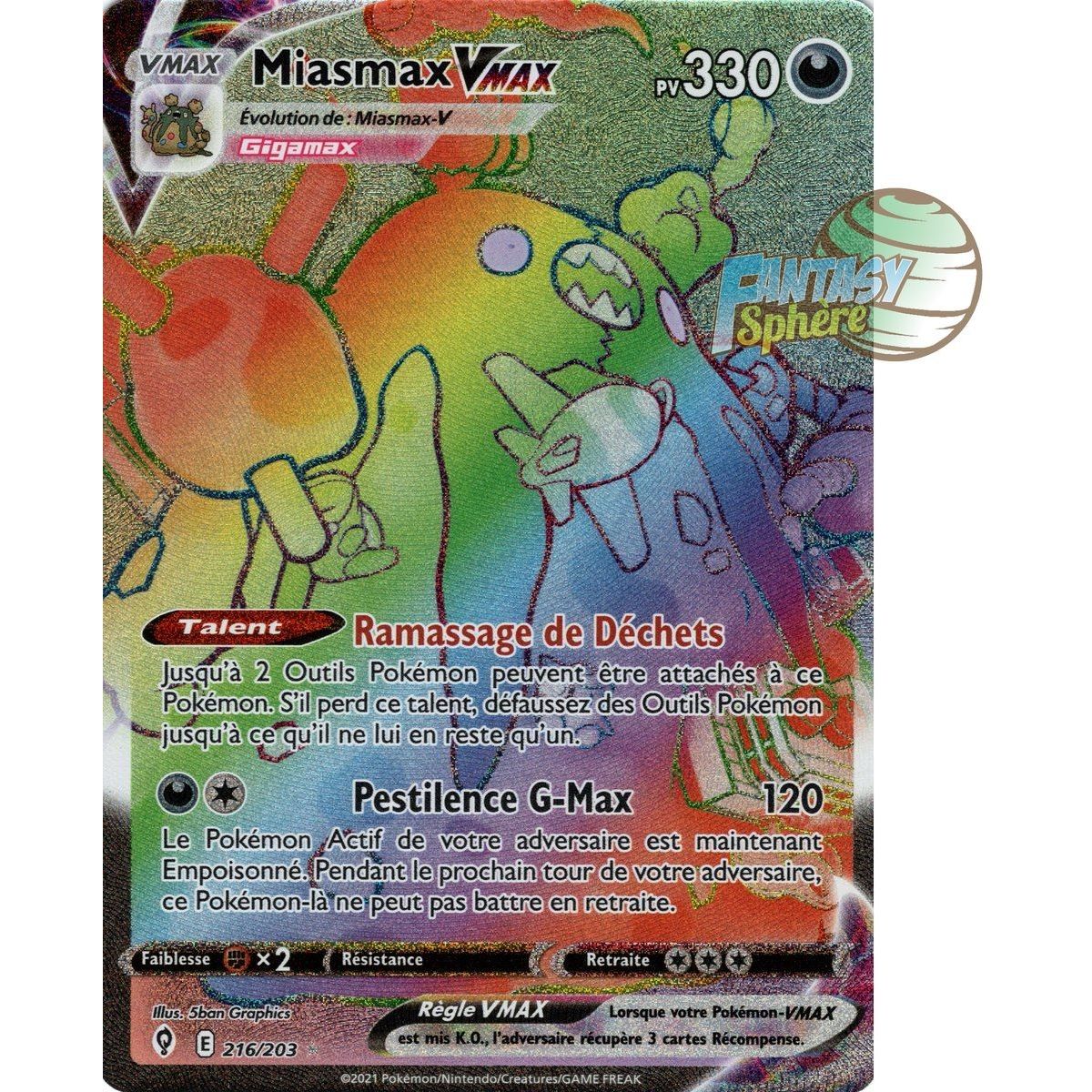 Item Miasmax VMAX - Secret Rare 216/203 - Celeste Evolution Sword and Shield