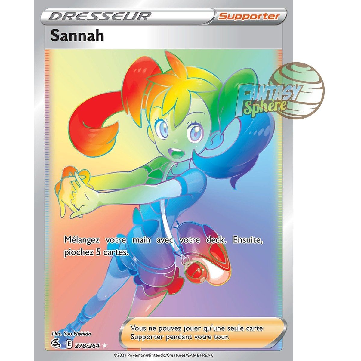 Item Sannah - Secret Rare 278/264 - Fusion Fist Sword and Shield