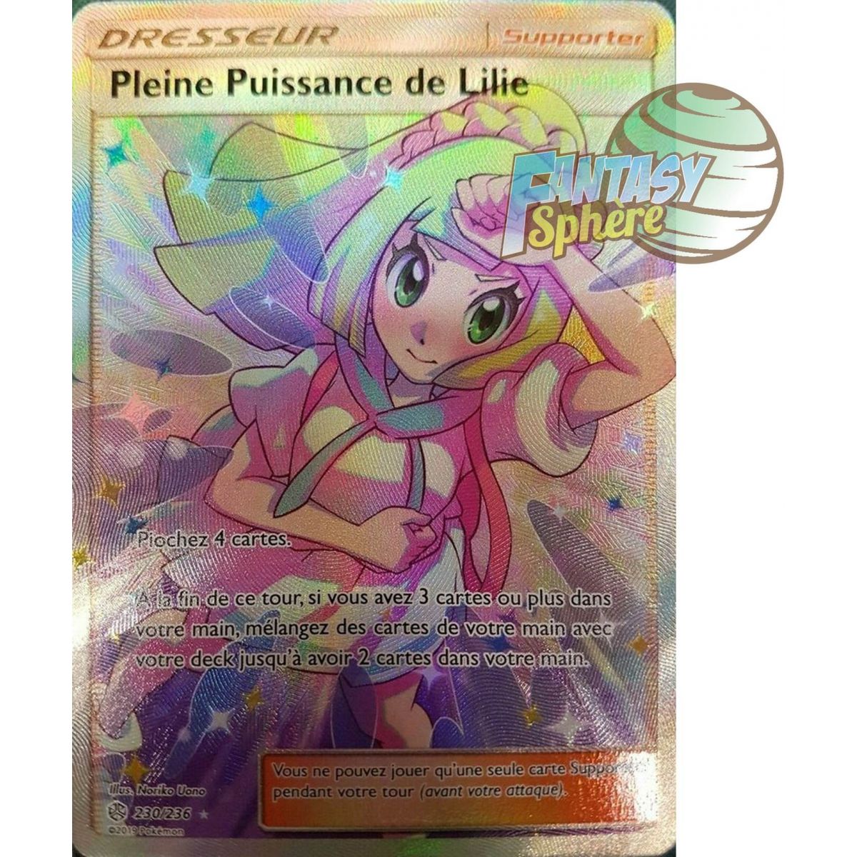 Lillie's Full Power - Full Art Ultra Rare 230/236 - Sun & Moon 12 Cosmic Eclipse