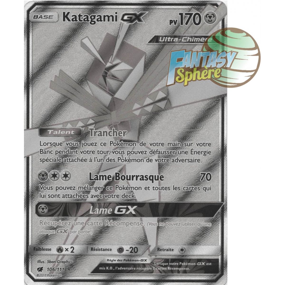 Katagami GX - Secret Rare 117/111 - Sun and Moon 4 Crimson Invasion