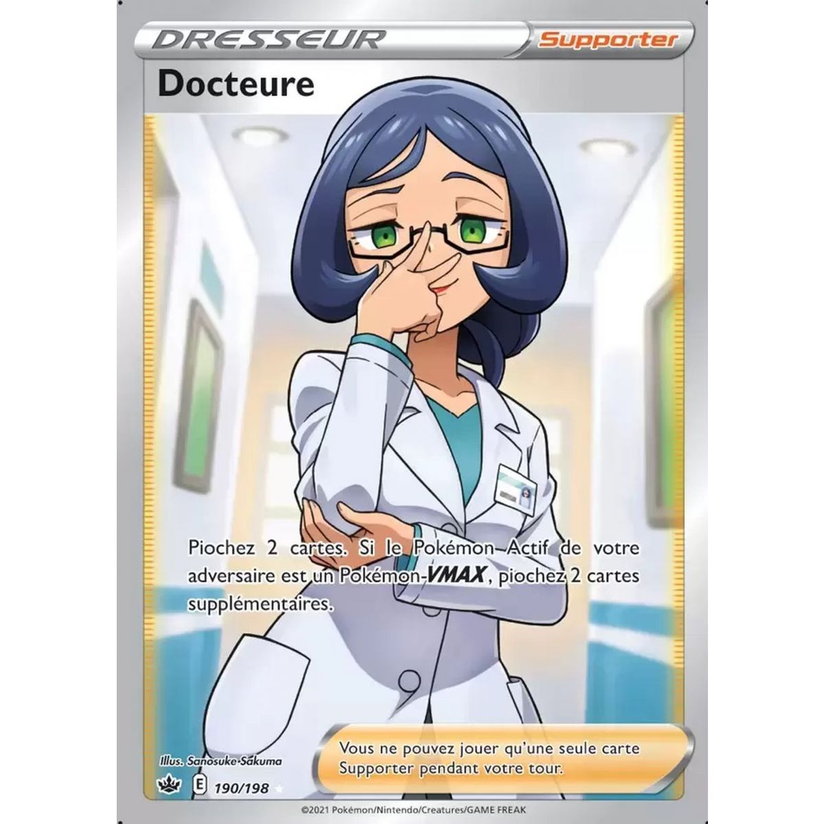 Doctor - Full Art Ultra Rare 190/198 - Sword and Shield Reign of Ice