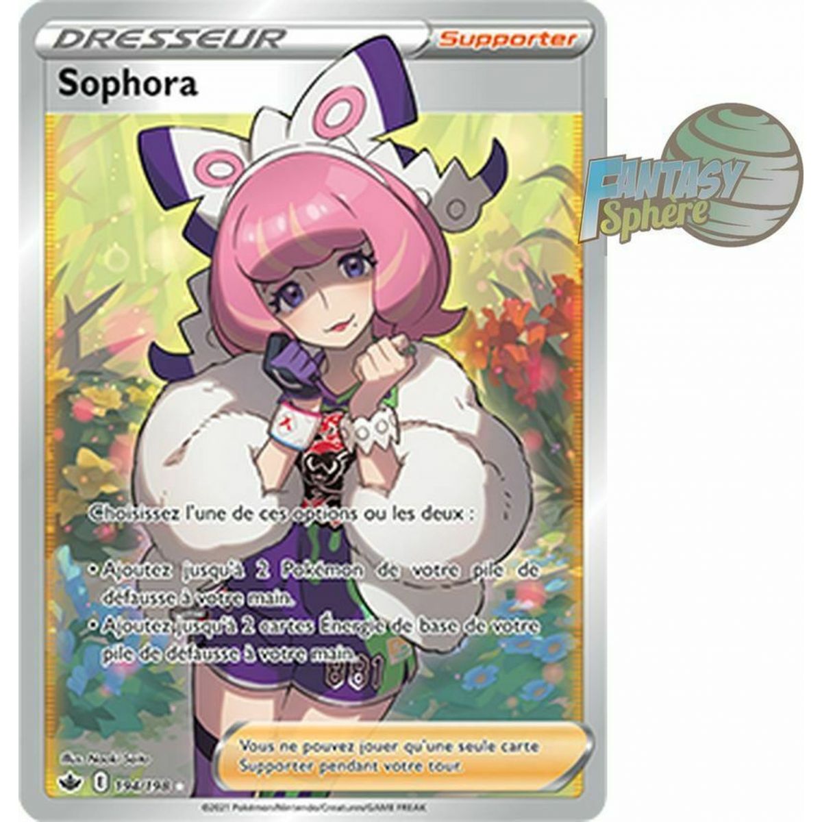 Sophora - Full Art Ultra Rare 194/198 - Sword and Shield Reign of Ice