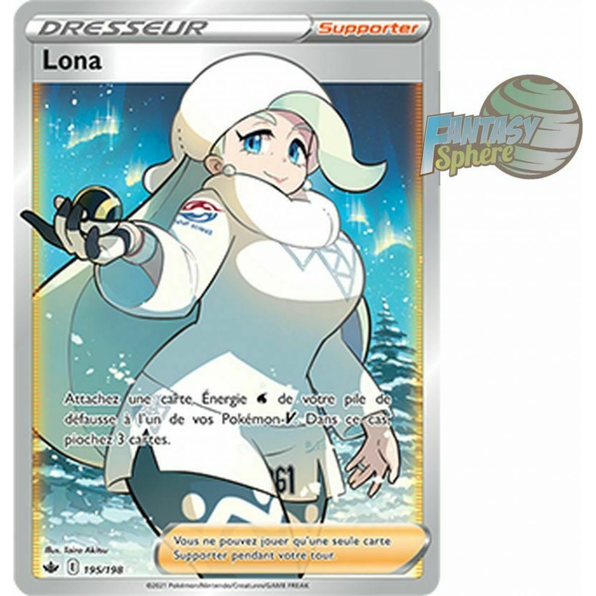 Lona - Full Art Ultra Rare 195/198 - Sword and Shield Reign of Ice