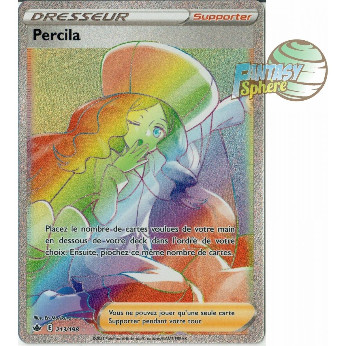 Percila - Secret Rare 213/198 - Sword and Shield Ice Reign