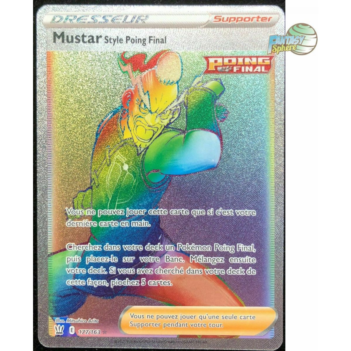Mustar Style Final Fist - Secret Rare 177/163 - Sword and Shield Combat Style