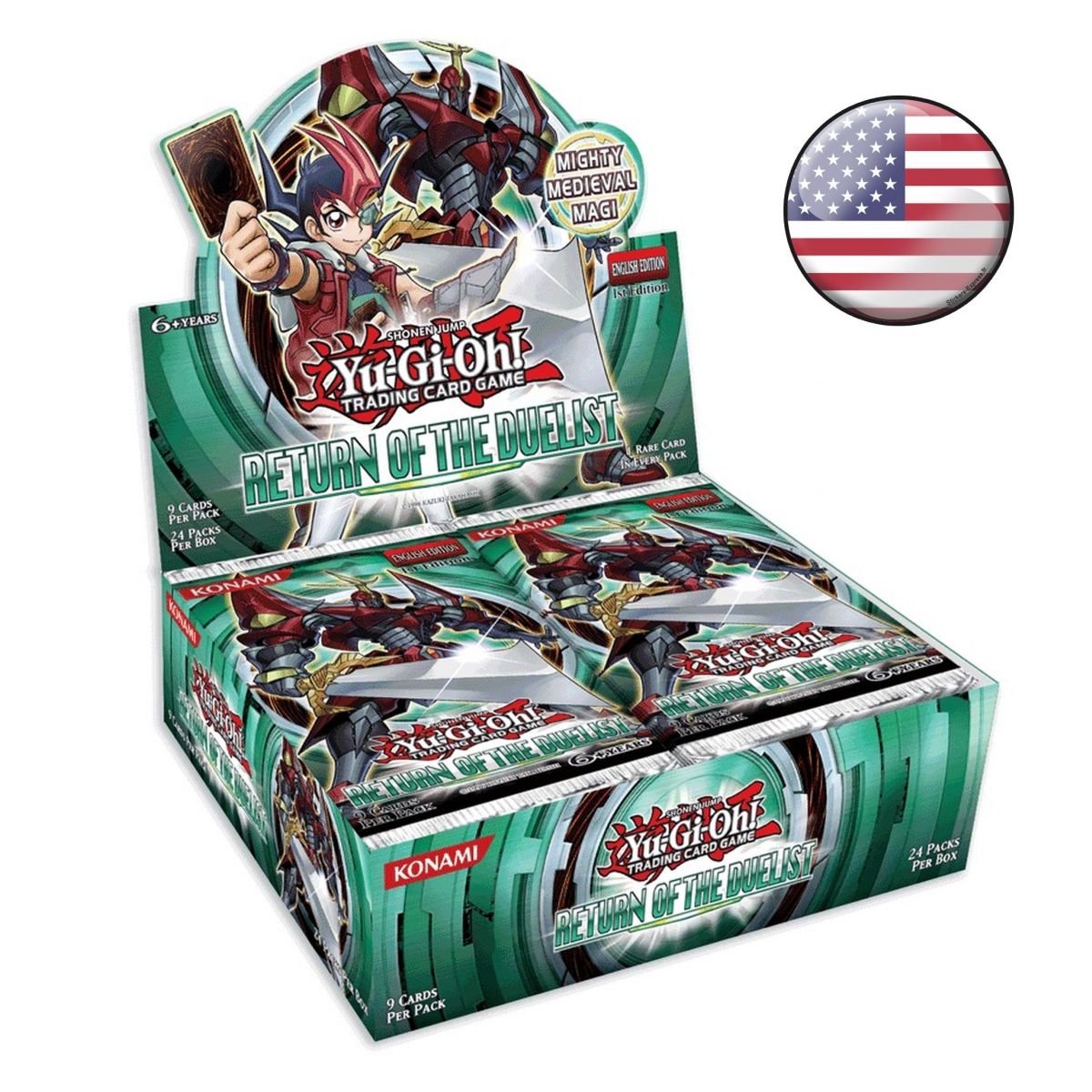 Item *US Print SEALED* Yu-Gi-Oh! - Display - Box of 24 Boosters - Return of The Duelist - AMERICAN - 1st Edition
