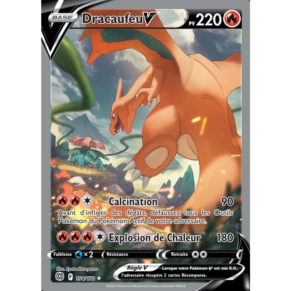 Item Charizard V - Full Art Ultra Rare 154/172 - EB09 Sword and Shield Sparkling Stars