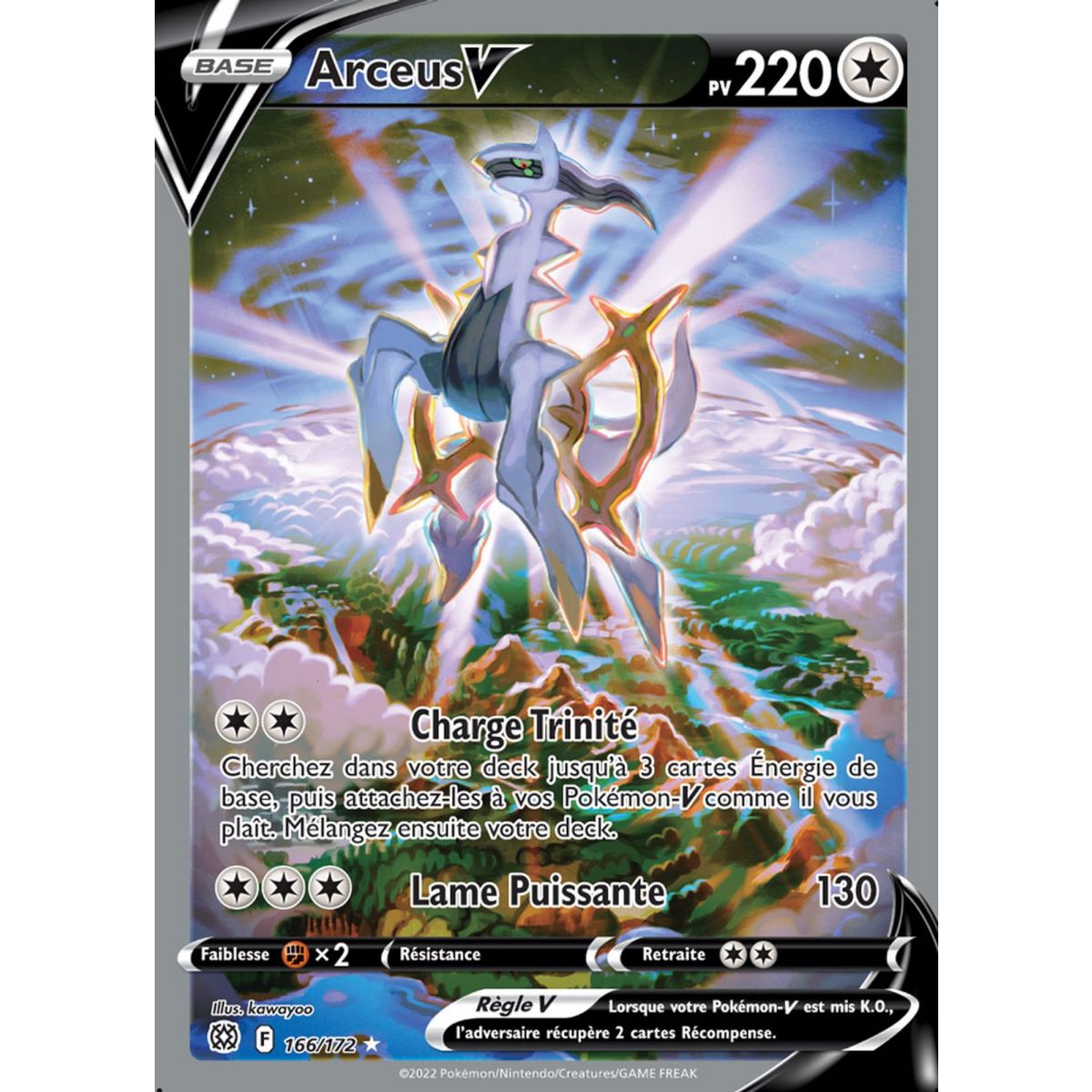 Arceus V - Full Art Ultra Rare 166/172 - EB09 Sword and Shield Sparkling Stars