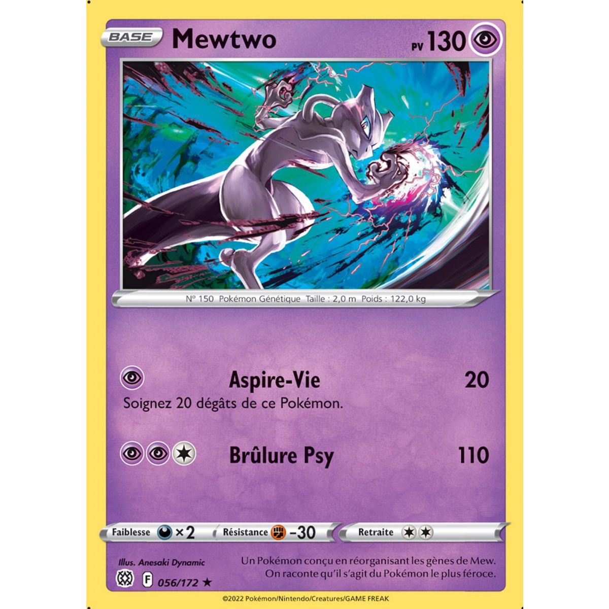 Mewtwo - Rare 056/172 - EB09 Sword and Shield Sparkling Stars