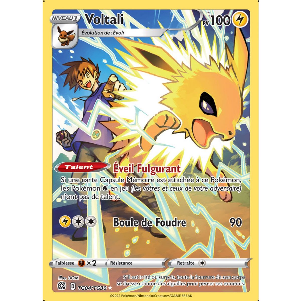 Item Voltali - Holo Rare TG04/TG30 - EB09 Sword and Shield Sparkling Stars