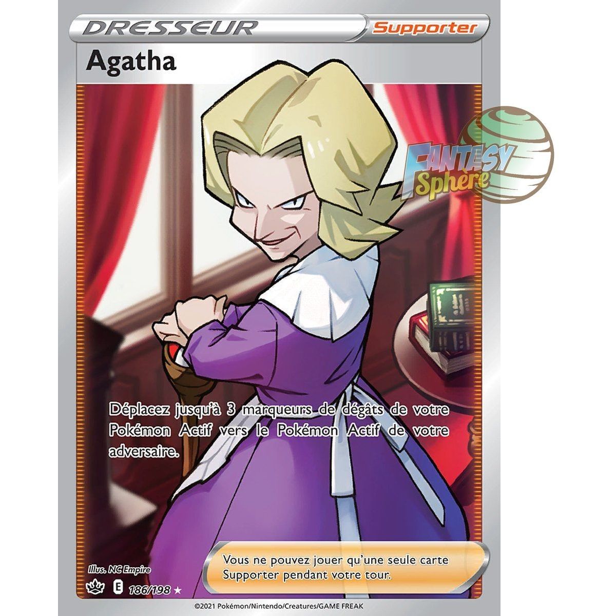 Agatha - Full Art Ultra Rare 186/198 - Sword and Shield Reign of Ice