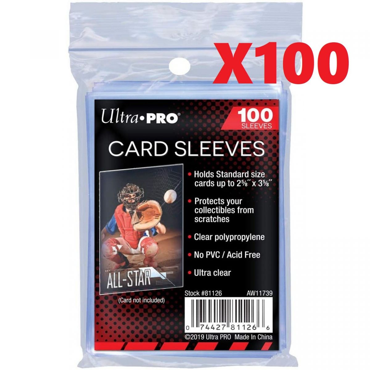 Item Ultra Pro - Card Sleeves - Standard - Soft Sleeves - Flexible (10000)