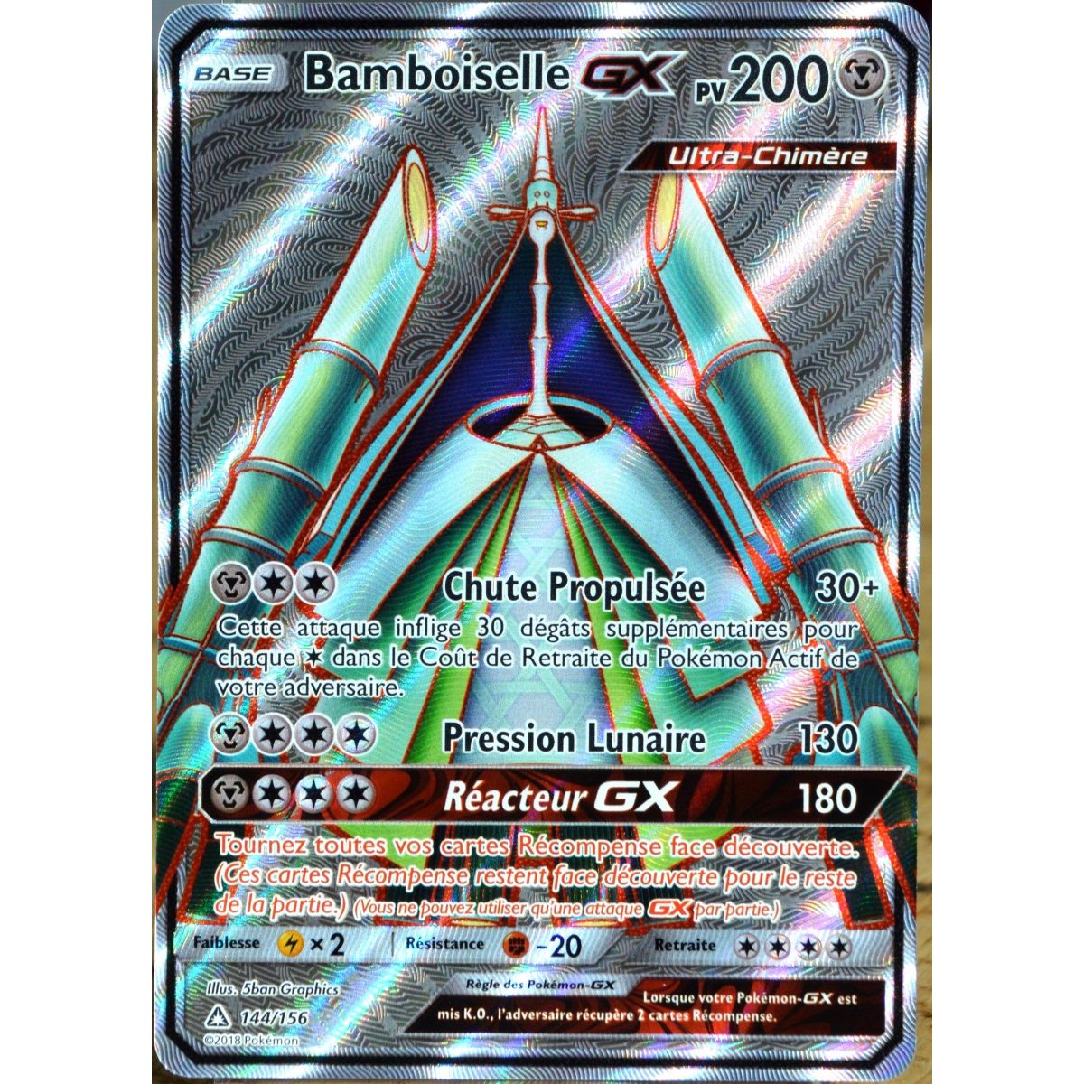 Bamboiselle GX - Full Art Ultra Rare 144/156 - Sun and Moon 5 Ultra Prism