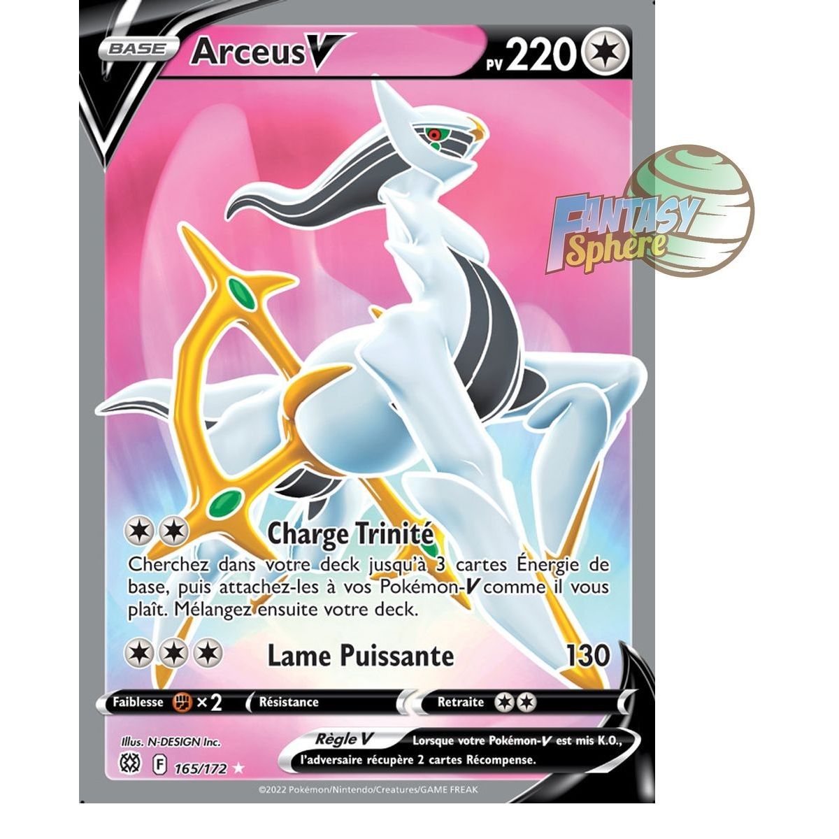 Arceus V - Full Art Ultra Rare 165/172 - Sword and Shield Sparkling Stars