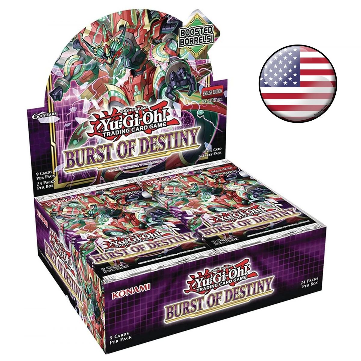 Yu Gi Oh! - Display - Box of 24 Boosters - Burst of Destiny - American US