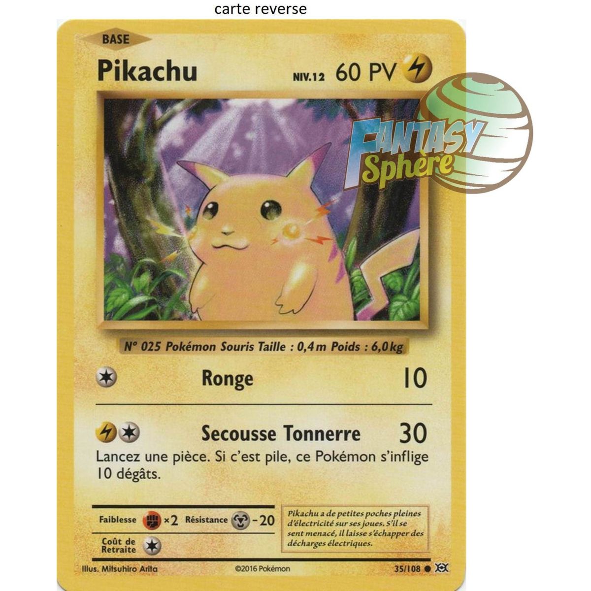 Pikachu - Reverse 35/108 - XY 12 Evolutions