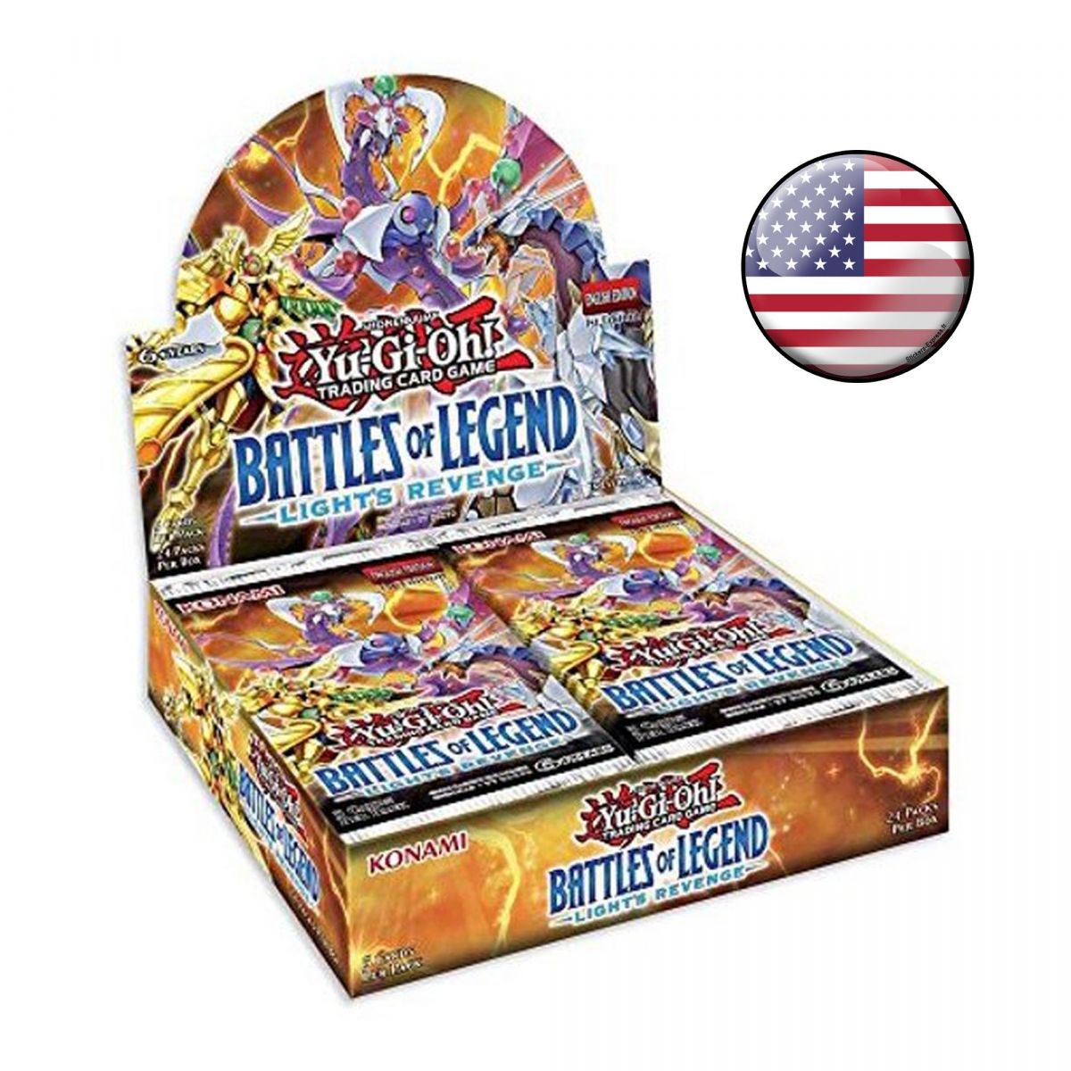 *US Print SEALED* Yu-Gi-Oh! - Display - Box of 24 Boosters - Battles of Legend: Light's Revenge - AMERICAN - 1st Edition