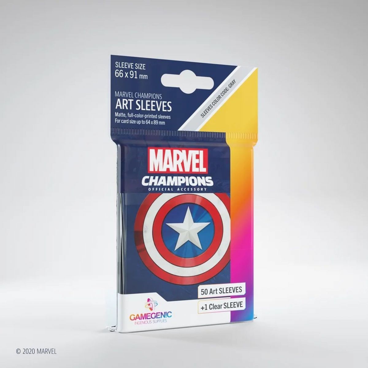 Gamegenic - Card Sleeves - Standard - Marvel Champions: Captain America (50)