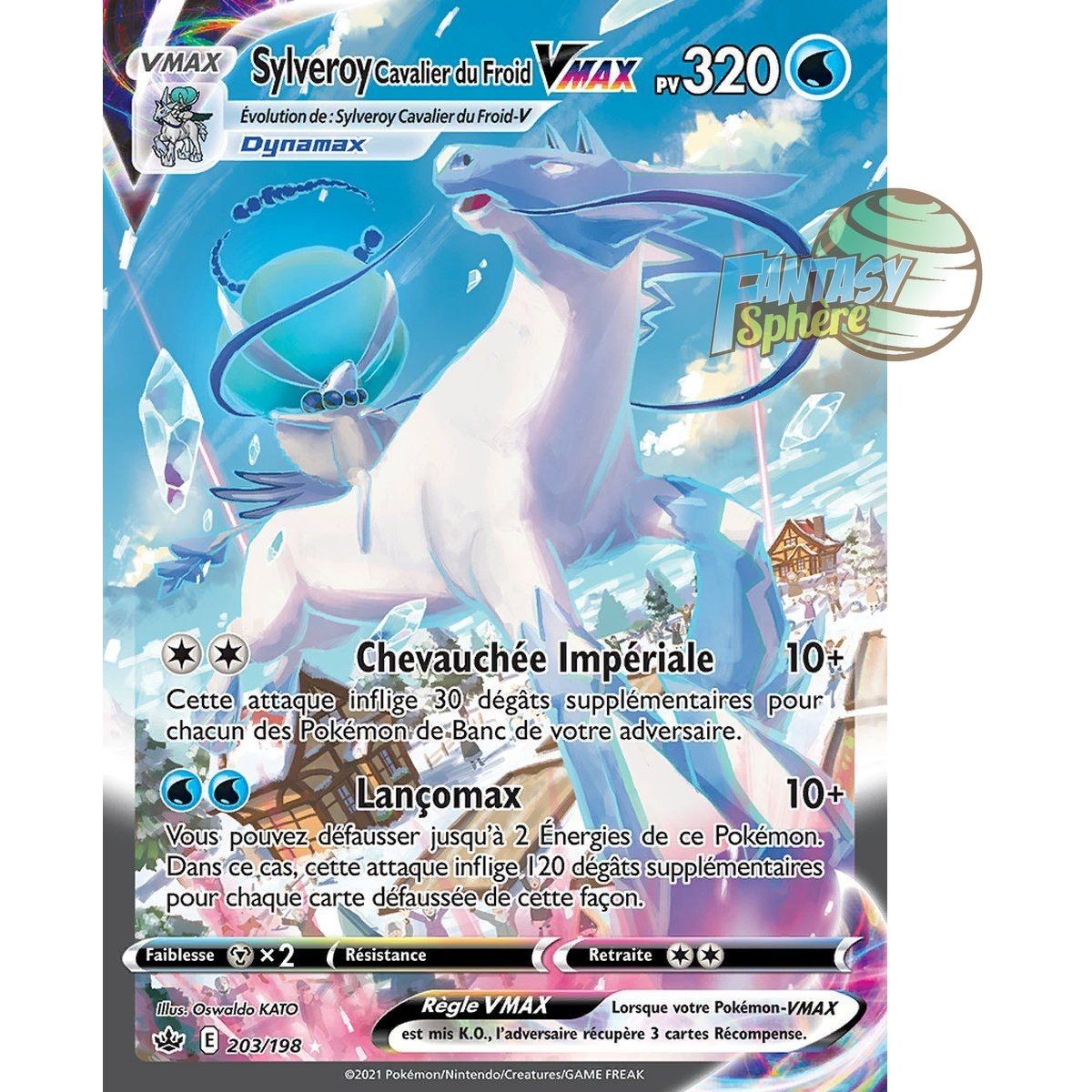 Sylveroy, Rider of the Frost VMAX - Secret Rare 203/198 - Sword & Shield: Reign of Ice