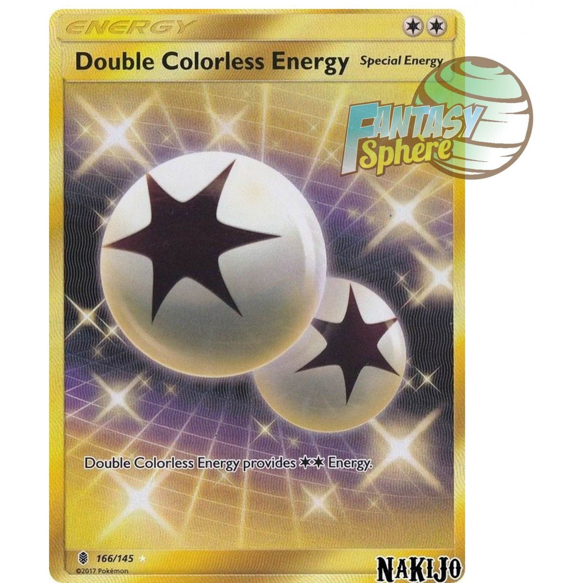 Double Colorless Energy - Secret Rare 166/145 - Sun and Moon 2 Ascendant Guardians