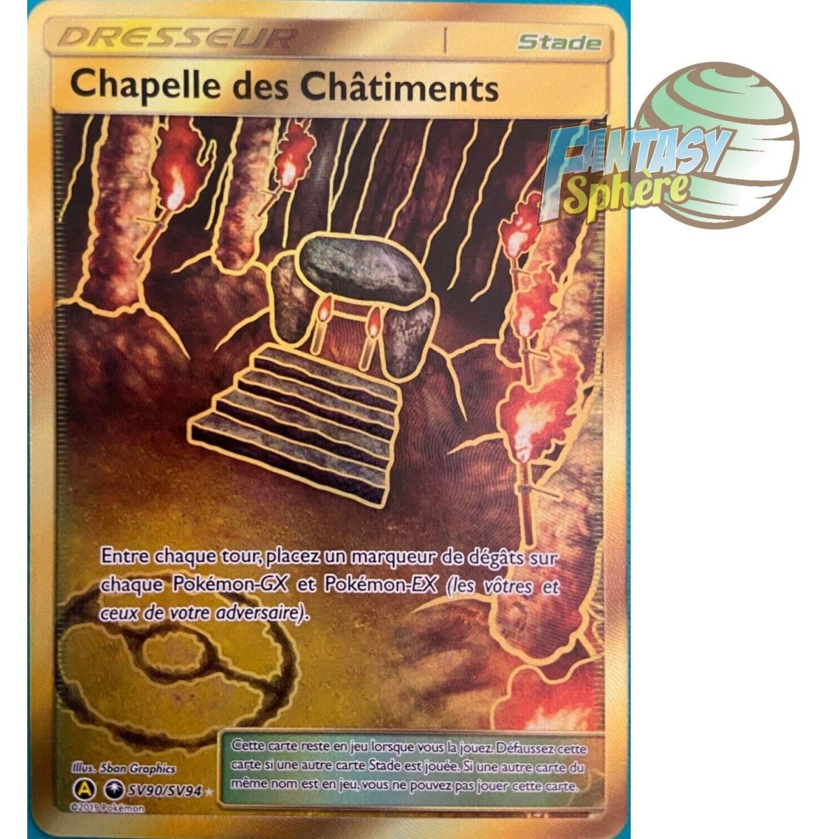 Chapel of Punishments - Full Art Ultra Rare SV90/SV94 - Sun and Moon 11.5 Occult Destinees