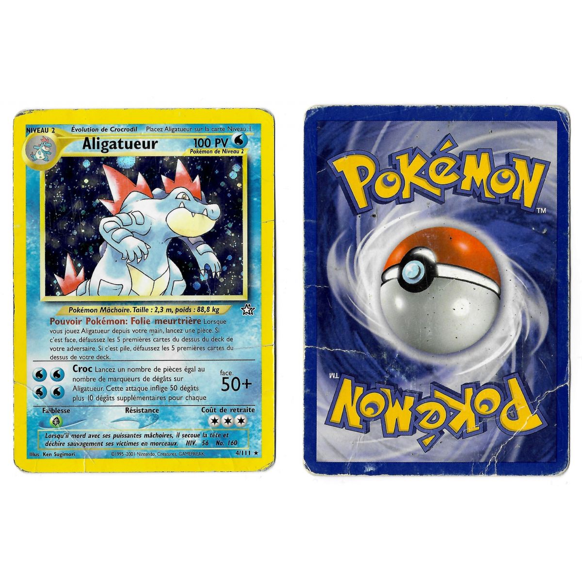 Aligatueur 4/111 Neo Genesis Holo Unlimited French View Scan
