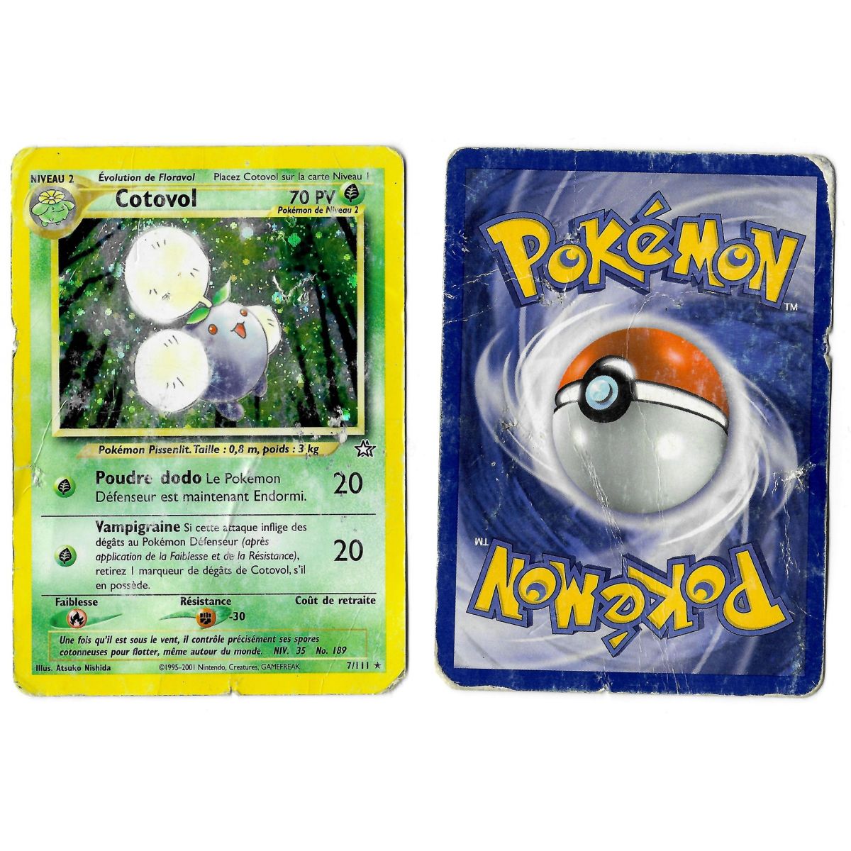 Cotovol 7/111 Neo Genesis Holo Unlimited French View Scan