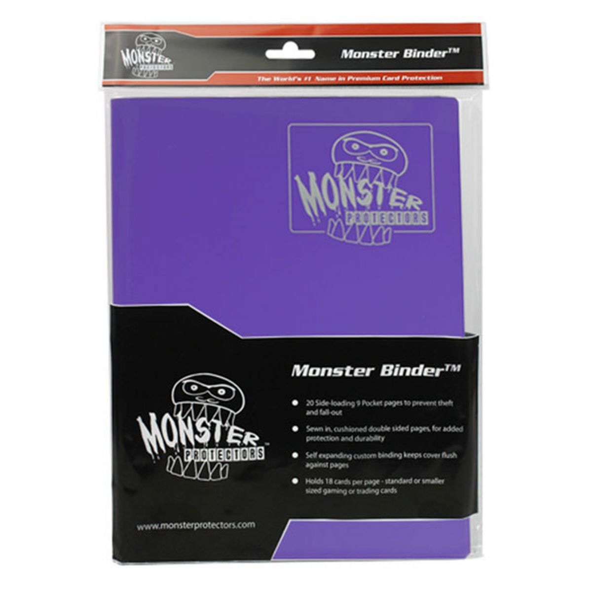 Monster - Binder - 9-Pocket Matte Purple - Matte Violet - 160 Slots
