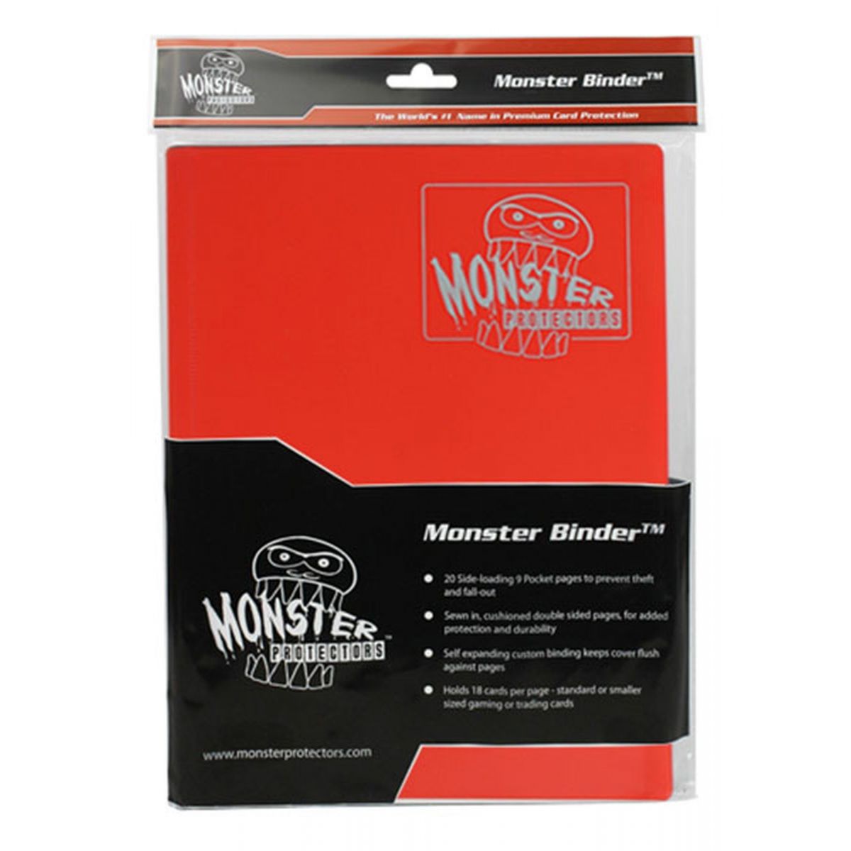 Monster - Binder - 9-Pocket Matte Red - Matte Red - 160 Slots